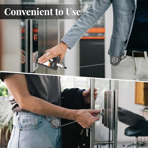 1 Pack Heavy Duty Retractable Keychain ID Badge Reels Retractable Carabiner Badge… - Image 4