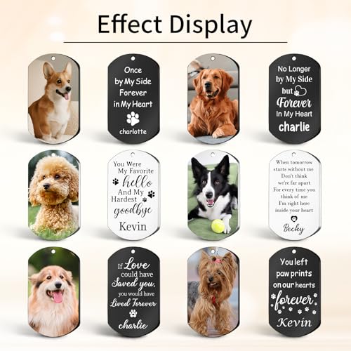 Pet Memorial Gifts, Personalized Pet Photo Keychain, Custom Pet Memorial Keychains, Pets… - Image 5