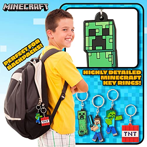 Minecraft Kids Keyrings and Silicone Wristband Set - Image 5