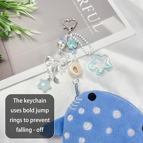 Whale Shark Coin Purse Keychain,Cute Plush Change Purse with Zipper Keychain,Kawaii Handmade… - Image 4