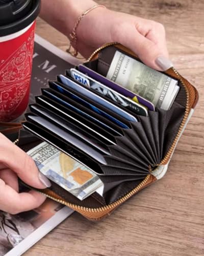 BOSTANTEN Credit Card Holder Wallet RFID Blocking Leather Small Wallet for Women… - Image 6