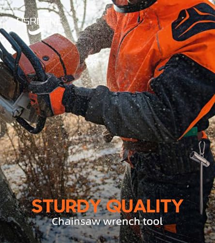 OSROENE Chainsaw Wrench, 2 Pack Chainsaw Tool Chain Saw Scrench with Hook,… - Image 6