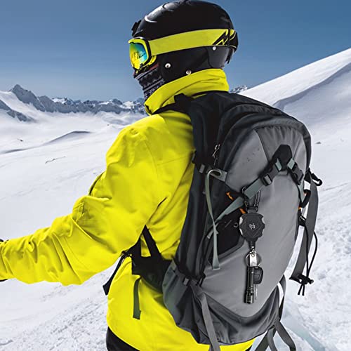 SHENGXIN 2 Pack Retractable Keychain Heavy Duty Carabiner Badge Holder, Tactical ID… - Image 7