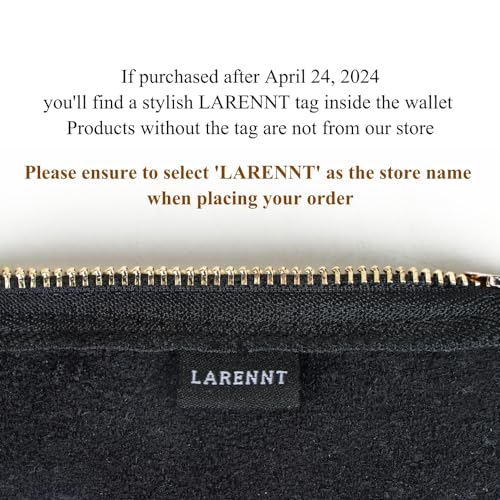 LARENNT Full Grain Leather Coin Purse With Key Chain - Image 4