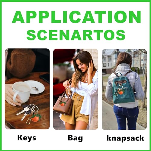 ZOUITY Leather Leaf Fruit Keychain Retro Accessories,Cute Keychains for Women Wallet Bag,Purse… - Image 6