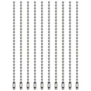 10 Pcs Bead Ball Chains, 3.9 Inch Long Stainless Steel Keychain Extension…