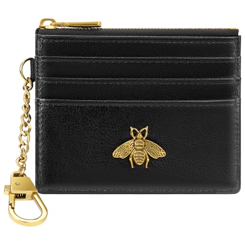 SEAVILIA Card Holder Keychain Wallet for Women with ID Window RFID Coin…