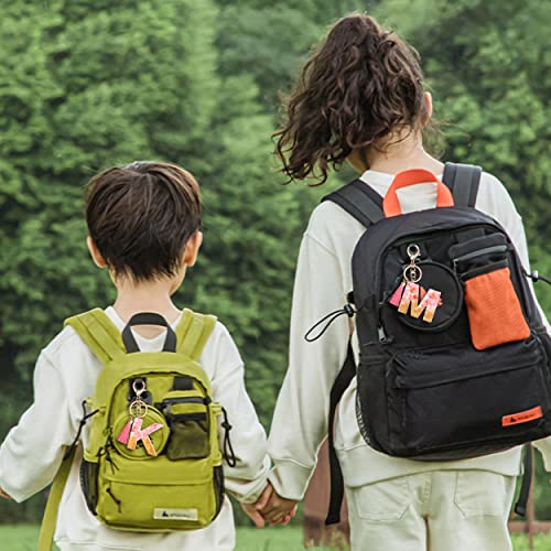 Suweibuke Cute Pink Key Chains for Women Girls, Initial Letter Keychains with… - Image 5