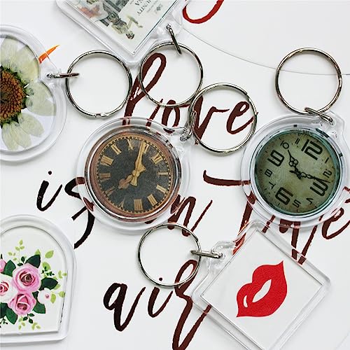 BetterJonny 20Pcs Acrylic Photo Keychain Blanks Photo Keychains Clear in Photo Keychain… - Image 5