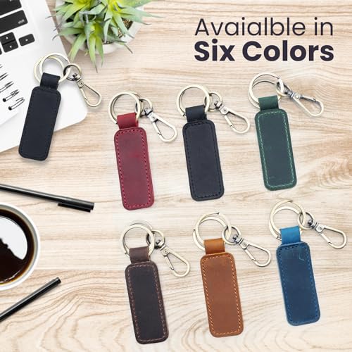 Personalized Leather Keychain, Coordinates Key Chain, Gift for Birthday, Universal Key Fob… - Image 6