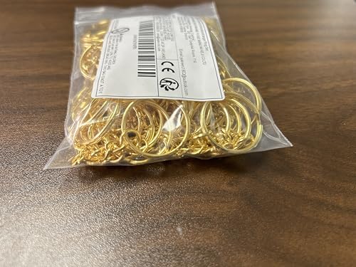 Key Chains Bulk,100Pcs Keychain Rings Metal Key Ring Gold Key Ring with… - Image 13