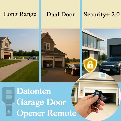 2 Replacement for liftmaster Chamberlain Sears Craftsman Garage Door Opener Remote Keychain… - Image 2