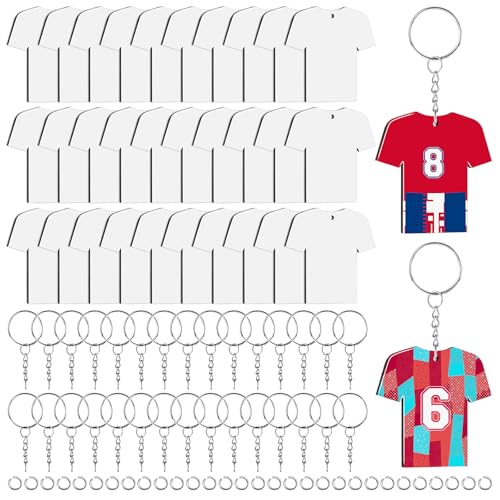 JMZYJZH 90 Pcs Sublimation Keychain Blanks, Acrylic Sublimation Key Chains Blank Bulk,…
