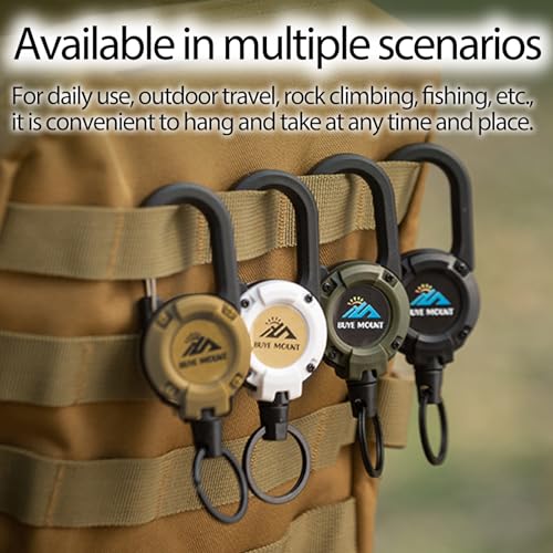 Yojaro Retractable Keychain Heavy Duty, Multitool Carabiner Badge Holder, Retractable Keychain Clip… - Image 2