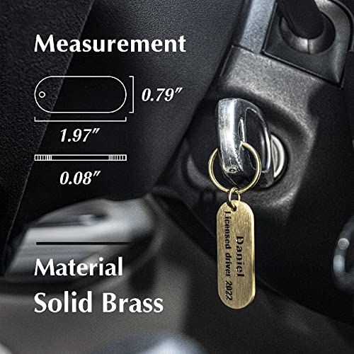 Personalized Keychains for Men or Women, Deep Engraved Metal Keychain, Custom Solid… - Image 5