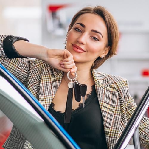 Narsikar Leather Wristlet Keychain for Women, Keychain Wristlet Car Key Chain with… - Image 4