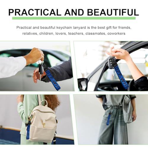 DXNQ Car Keychain, Fabric Keychain Wrist Lanyard, Key Ring for Cars Keys… - Image 6