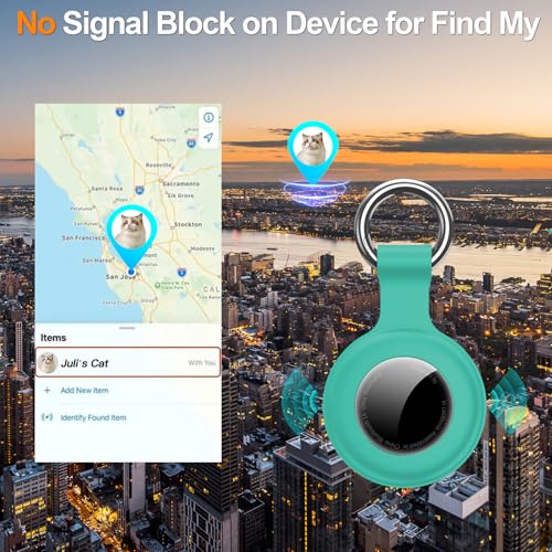 4Pack,Compatible with Airtag Holder Case with Keychain IPX8 Waterproof,Shockproof GPS Tag Tracker… - Image 5