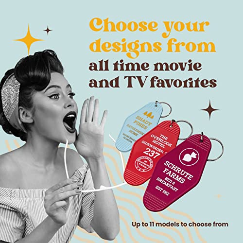 Chillkat Vintage Hotel Motel Keychain (Red Overlook Hotel) - Image 6