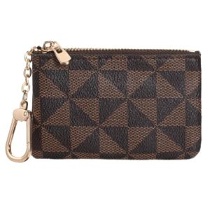 Leather Coin Purse with Key Chain Small Zipper Change Purse Pouch Mini…