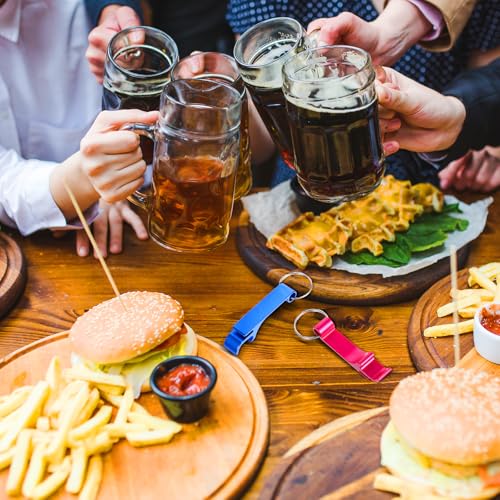 Lemecima 100pcs Personalized Aluminum Bottle Opener Keychain/Logo Keychains for Bar, Graduation, Party,… - Image 7