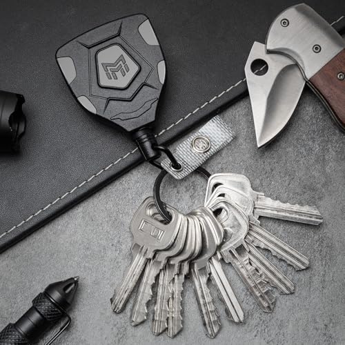 MNGARISTA Heavy Duty Retractable Keychain with Belt Clip, ID Badge Reel Key… - Image 2