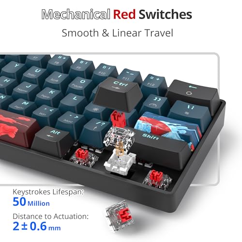 Fogruaden Wired 60% Percent Mechanical Keyboard, RGB Gaming Keyboard 60 Percent, Ultra - Image 2