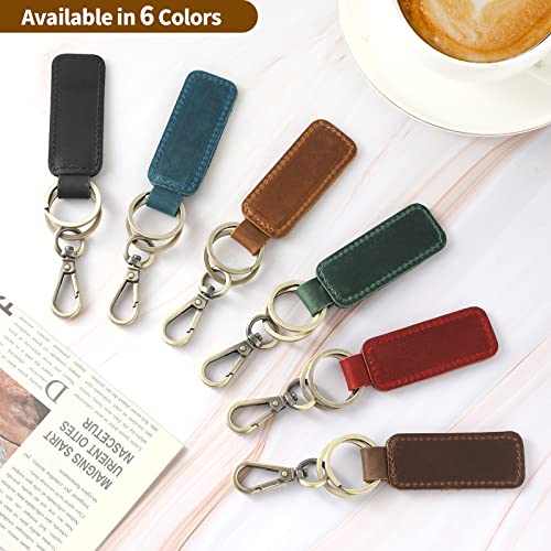 Jack&Chris Genuine Leather Car Keychain, Universal Key Fob Keychain, Leather Key Chain… - Image 4