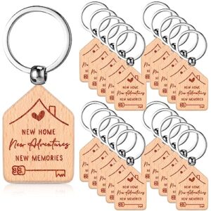 Inbagi 20 Pcs New Home Keychain Bulk Welcome Home Keychain Gifts House…