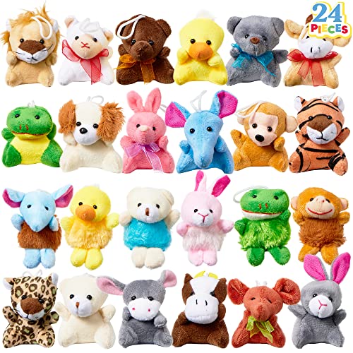 JOYIN 24 Pack Mini Animal Plush Toy Assortment (24 Units 3" Each),…