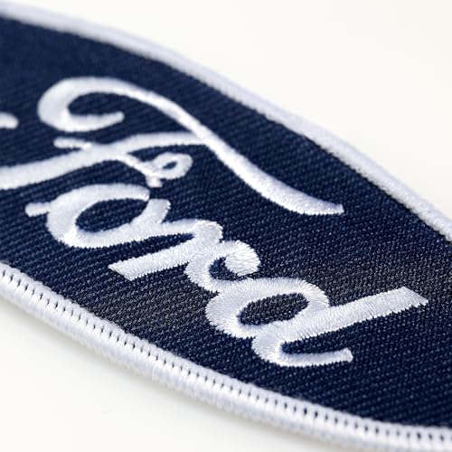Detroit Shirt Company Ford Blue Oval Logo embroidered Keychain 4" x 1.5" - Image 3