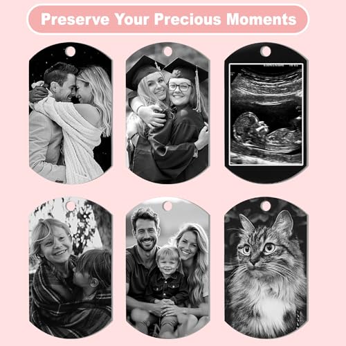 Queenberry Custom Photo Keychain for Husband Boyfriend Laser Engraved Personalized Calendar Date… - Image 7