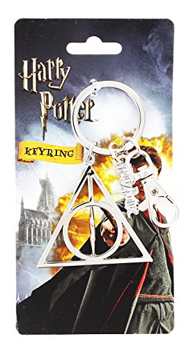Monogram International Harry Potter Deathly Hallows Pewter Key Ring - Image 4