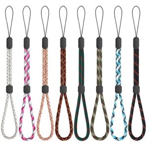 FrgKbTm Hand Wrist Strap Lanyard, 8 Pcs Adjustable Nylon Colorful for Mobile…