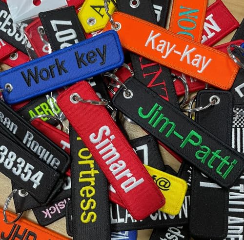 mvcen Personalized double sides embroidery Keychain - Image 4