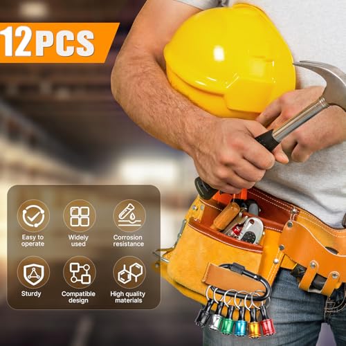 12PCS Keychain Bit Holder,Hex Drill Bit Holder for Impact Driver Drill Bit,Screwdriver… - Image 2