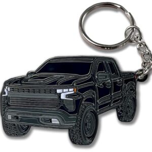 FOUR WHEEL BEAST Chevy Keychain Compatible with Chevy Silverado 1500 Accessories