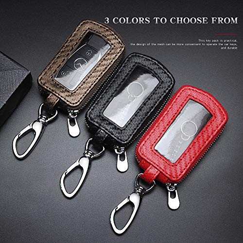 VSLIH Universal Vehicle Car Key case Genuine Leather Car Smart Key Chain… - Image 5
