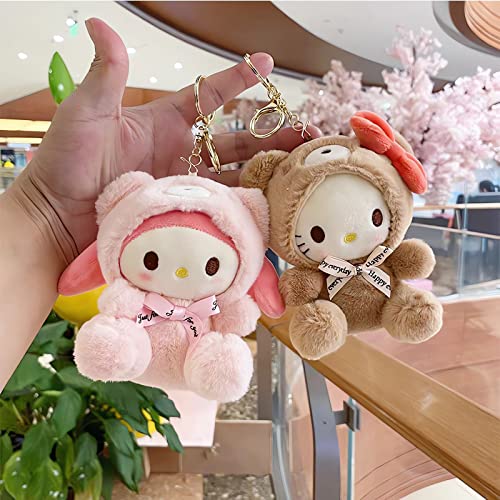 Sicpfuj Cute Plush Keychain for Women Girls, 5" Lovely Keychain Decorative Accessories,… - Image 4