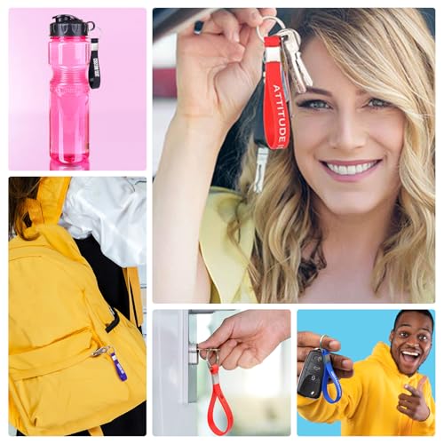 BEXOA EDC 5/10/50/100 Bulk Custom Keychains Silicone Personalized Keychains Customized Text/Logo Keyrings… - Image 5