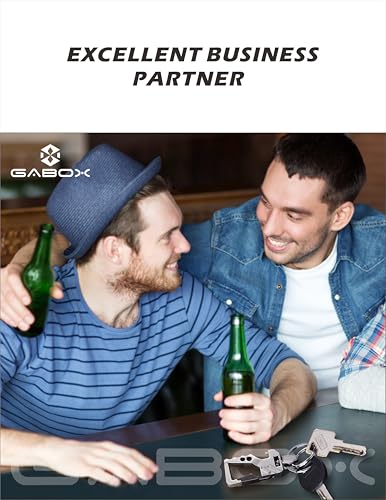 GABOX 2Pcs Keychain EDC Keyring Bottle Opener Auto Car Key Holder Tactical… - Image 6