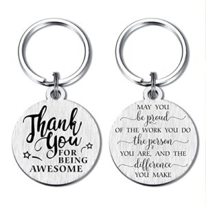 SOUSYOKYO Employee Coworker Staff Appreciation Keychain Gifts for Women Men Unique Thank…