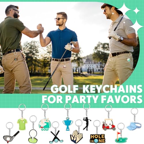 Batiyeer 36 Pack Golf Ball Keychains Bulk Party Favors Sports Ball Key… - Image 6