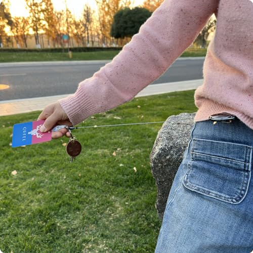 QREEL Heavy Duty Badge Reel, Metal Retractable Keychain, Steel Cord Retractable Badge… - Image 6