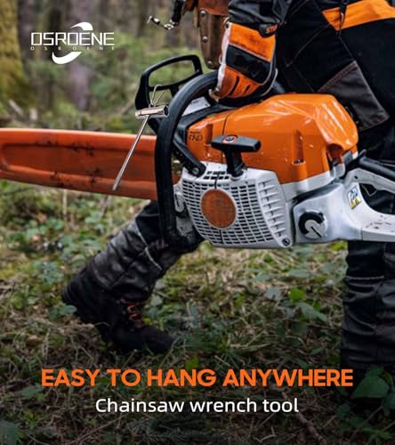 OSROENE Chainsaw Wrench, 2 Pack Chainsaw Tool Chain Saw Scrench with Hook,… - Image 5