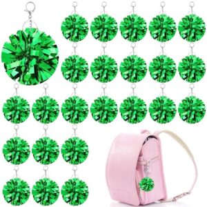 24 Pcs Cheer Pom Pom Keychain Cheerleader Gifts Cheering Keyring Plastic Pom…