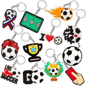 Batiyeer 36 Pack Soccer Keychains Bulk Party Favors Sports Ball Key Chains…
