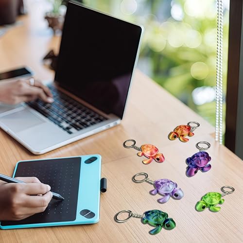 SIPWATE 6 Piece Turtle Keychain - Image 5