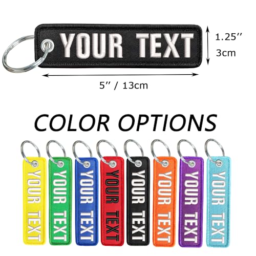 mvcen Personalized double sides embroidery Keychain - Image 2