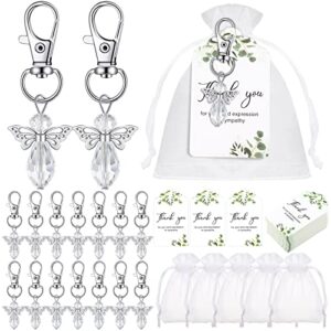 Hicarer 60 Set Funeral Favors, Celebration of Life Favors Angel Keychains Organza…